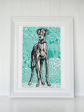 Vintage Dog Wall Art Greyhound Abstract Race Dog Poster Poster Art Gift 1559798169