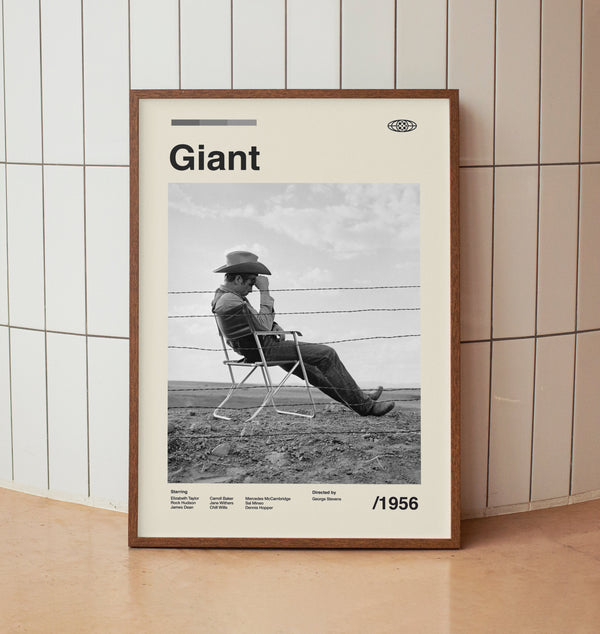 Vintage Minimalist Movie Poster - Midcentury Wall Art Print 1576793641