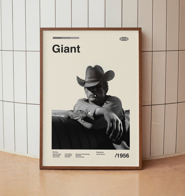 Vintage Minimalist Movie Poster  -  Midcentury Wall Art Print 1566675980