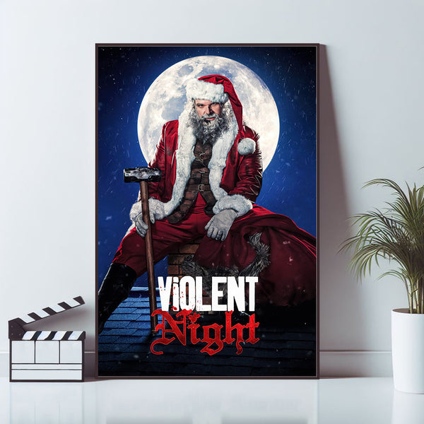 Violent Night Movie Poster, Art Poster, Canvas Material Gift, Home Decor, Live Room Wall Art, High Quality Reproduction, Keepsake 1604012354