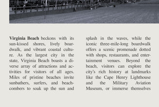 Virginia Beach Wall Art  Poster Virginia Beach Black White Poster  Poster Art Gift 1694366793