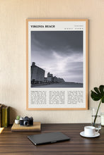Virginia Beach Wall Art  Poster Virginia Beach Black White Poster  Poster Art Gift 1694366793