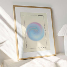 Virgo Wall Art  Virgo Zodiac Gift  Zodiac Wall Art  Astrology Poster  Aura Print   Spiritual Print  Trendy Wall Art 1575813992