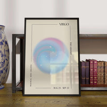 Virgo Wall Art  Virgo Zodiac Gift  Zodiac Wall Art  Astrology Poster  Aura Print   Spiritual Print  Trendy Wall Art 1575813992