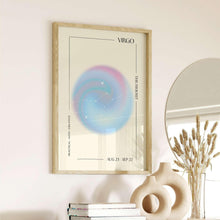 Virgo Wall Art  Virgo Zodiac Gift  Zodiac Wall Art  Astrology Poster  Aura Print   Spiritual Print  Trendy Wall Art 1575813992