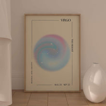 Virgo Wall Art  Virgo Zodiac Gift  Zodiac Wall Art  Astrology Poster  Aura Print   Spiritual Print  Trendy Wall Art 1575813992