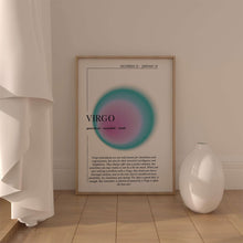 Virgo Zodiac Wall Art  Virgo Art Print  Aura Wall Art  Spiritual Poster  Zodiac Gift Wall Art    High Quality 1575104576