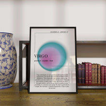 Virgo Zodiac Wall Art  Virgo Art Print  Aura Wall Art  Spiritual Poster  Zodiac Gift Wall Art    High Quality 1575104576