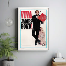 Viva James Bond Movie Poster Print, Canvas Wall Art, Room Decor, Movie Art