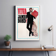 Viva James Bond Movie Poster Print, Canvas Wall Art, Room Decor, Movie Art