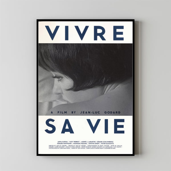 Vivre Sa Vie Movie Poster, Room Decor, Home Decor, Art Poster for Gift 1
