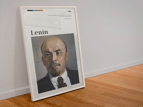 Vladimir Lenin Poster Wall Art Poster Art Gift Vladimir Ilyich Ulyanov Lenin Russia Soviet Union Marxist Communist Party 1561045290