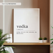 Vodka Poster  Vodka Definition  Alcohol Wall Art  Bar Cart Wall Art  Funny Vodka Lovers Gifts  Vodka Print 1677724702