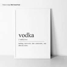 Vodka Poster  Vodka Definition  Alcohol Wall Art  Bar Cart Wall Art  Funny Vodka Lovers Gifts  Vodka Print 1677724702