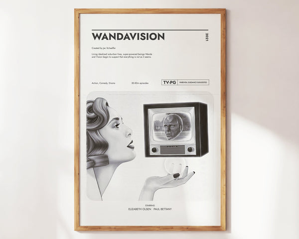 Wandavision Poster  Marvel Poster  Art Print  Movie Posters  TV Posters  Gift for Movie lovers 1287548838