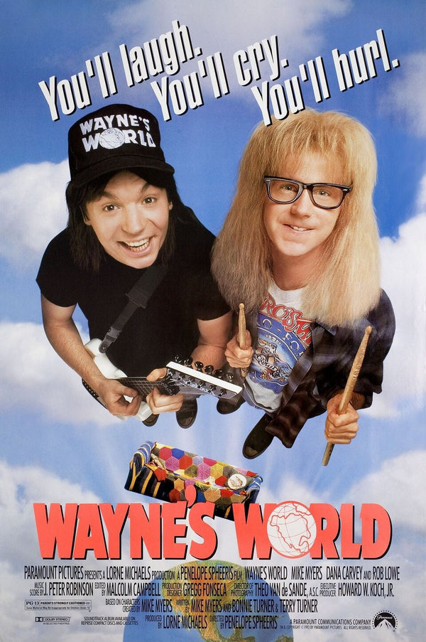 Wayne's World Alternative Film Movie Print Wall Art Poster 1591126993