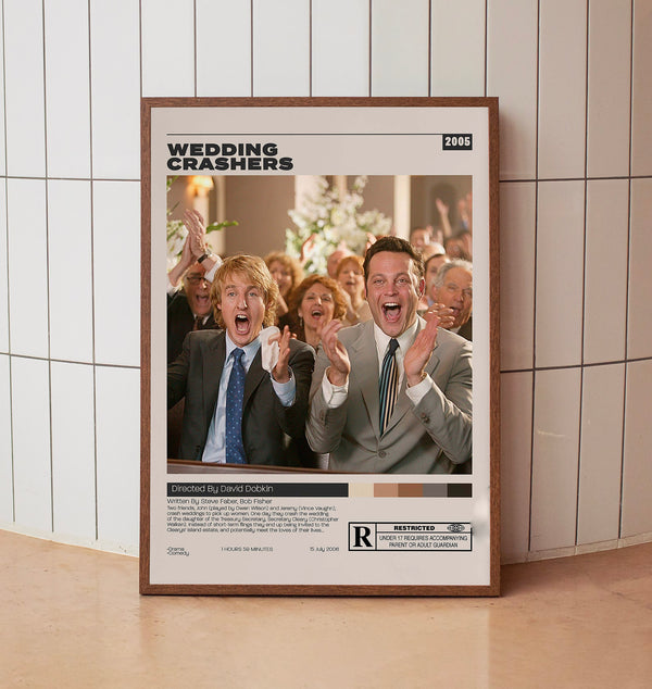 Wedding Crashers Poster, David Dobkin, Minimalist Movie Poster