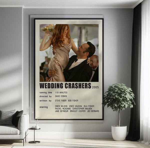 Wedding Crashers (2005) Movie Poster Canvas Poster Minimalist Poster Art Print Gifts for Lover Mural Painting Home Decoration 1800073274