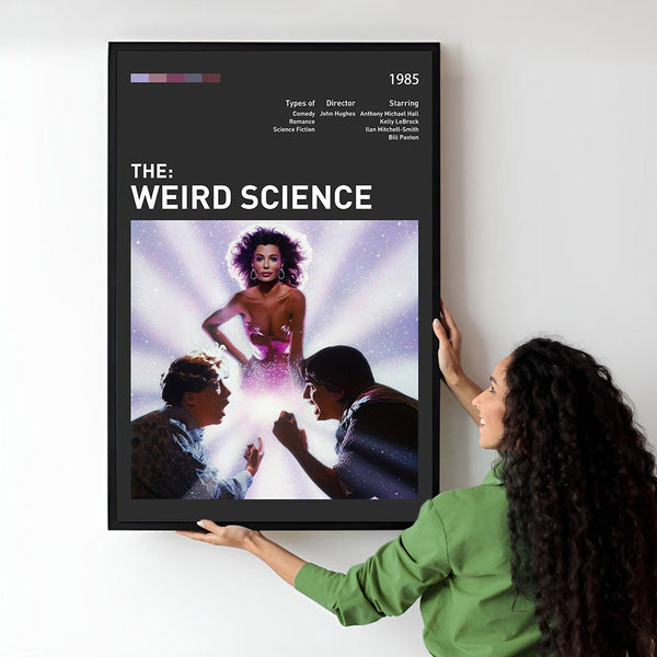 Weird Science Movie Poster  Minimalist  Midcentury Poster  Wall Art Print  Retro Movie Poster 1733509896