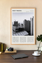 West Virginia Wall Art  Poster West Virginia Black White Poster  Poster Art Gift 1680860736