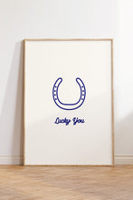 Western Print Horseshoe Poster Retro Western Wall Art Wild West Print Blue Retro Home Decor Cowboy Art Print  Wall Art 1 Print 1544228414