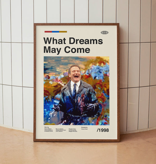 What Dreams May Come Wall Art Print - Robin Williams Movie Poster - Retro Minimalist Midcentury Art 1454164627