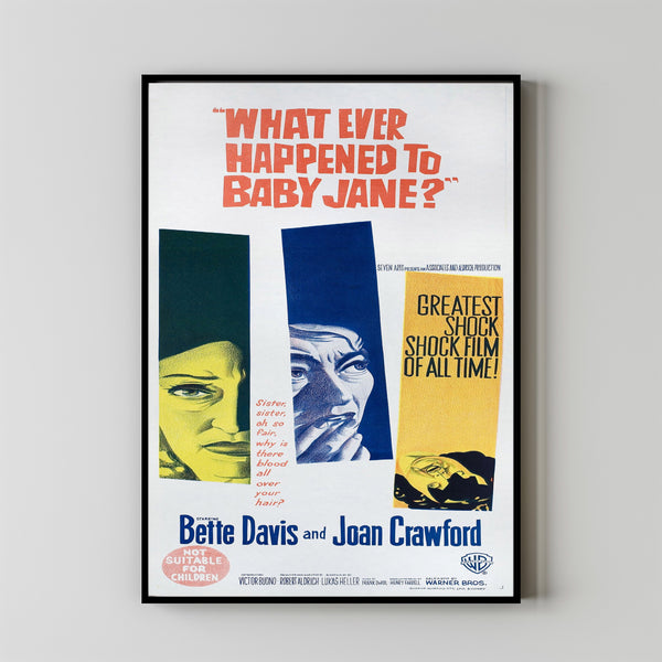 What Ever Happened to Baby Jane Movie Poster,Film Fan Collectibles,Vintage Movie Poster,Home Decor,Wall Art,Poster Gifts 4