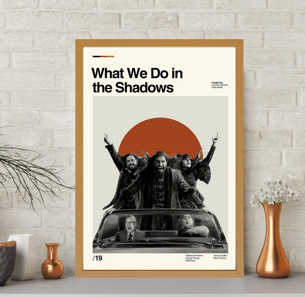 What We Do In The Shadows Poster, Midcentury Art, Minimalist Art, Vintage Poster, Retro Poster, Modern Art, Custom Poster, Dad Gifts