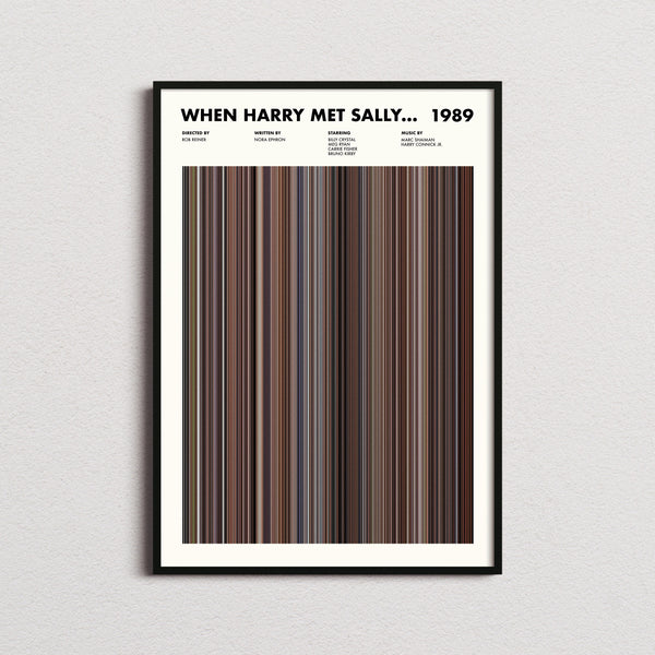 When Harry Met Sally Movie Barcode Print, When Harry Met Sally Print, When Harry Met Sally Poster, When Harry Met Sally Wall Art 1675731416