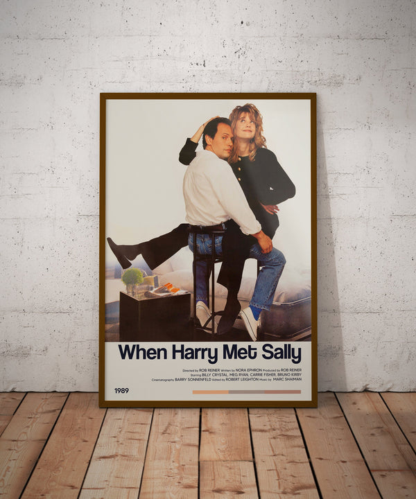 When Harry Met Sally Movie Poster - Retro Movie Poster Print - Wall Art Poster Decor - Vintage Movie Poster Art - Minimalist Movie Poster 1702697443 - Copy