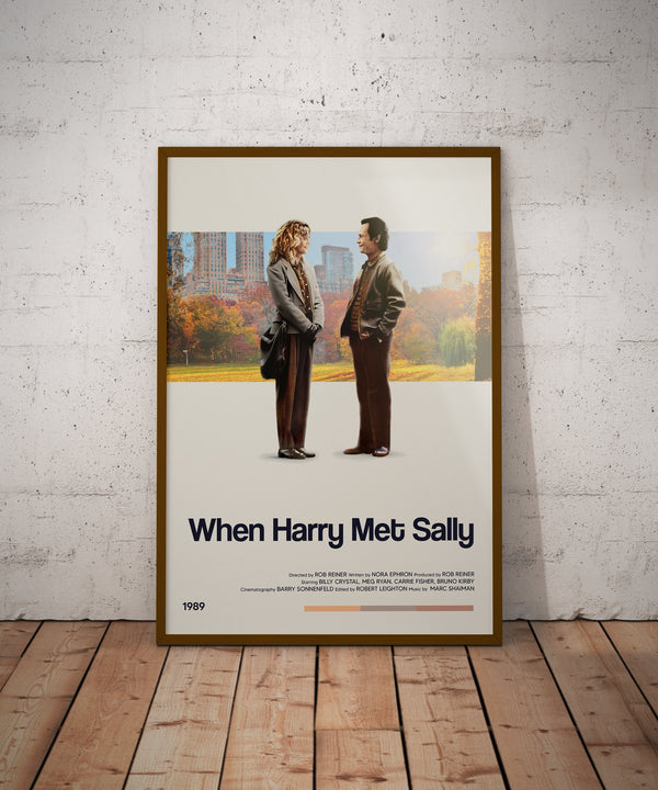 When Harry Met Sally Movie Poster - Retro Movie Poster Print - Wall Art Poster Decor - Vintage Movie Poster Art - Minimalist Movie Poster 1702697443