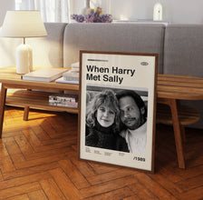 When Harry Met Sally Wall Art Print - Billy Crystal Film Poster - MInimalist - Midcentury Art 1435692948
