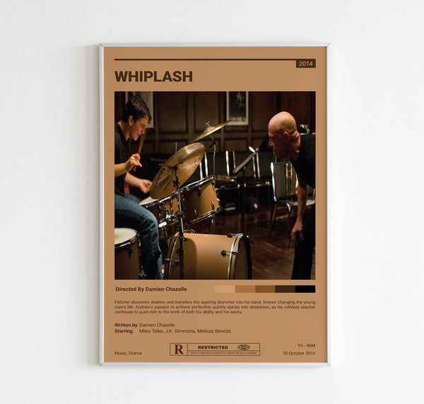Whiplash Movie Poster  Damien Chazelle  Minimalist Movie Poster  Music Movie Poster  Vintage Retro Print  Wall Art Print  Home decor 1635207033 - Copy