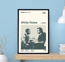 White Noise Poster, White Noise Print, Noah Baumbach, Movie Poster, Minimalist Art, Mid Century Art, Retro Poster, Vintage Poster, Wall art 1701447084