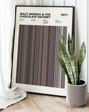 Willy Wonka & The Chocolate Factory Barcode Print, Willy Wonka Print, Willy Wonka Poster, Willy Wonka And The Chocolate Factory Poster 1631663811