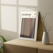 Willy Wonka & The Chocolate Factory Barcode Print, Willy Wonka Print, Willy Wonka Poster, Willy Wonka And The Chocolate Factory Poster 1631663811