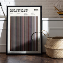 Willy Wonka & The Chocolate Factory Barcode Print, Willy Wonka Print, Willy Wonka Poster, Willy Wonka And The Chocolate Factory Poster 1631663811