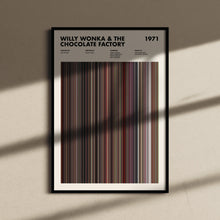 Willy Wonka & The Chocolate Factory Barcode Print, Willy Wonka Print, Willy Wonka Poster, Willy Wonka And The Chocolate Factory Poster 1631663811