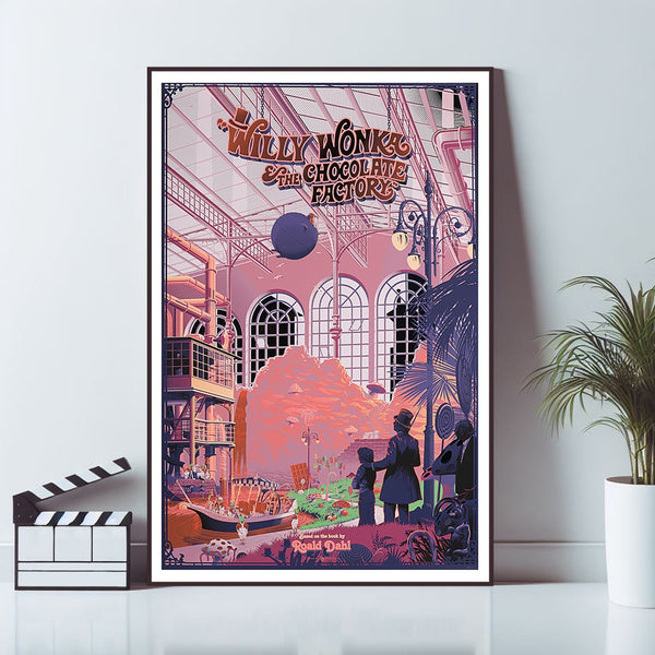 Willy Wonka & the Chocolate Factory Poster, Wall Art Prints, Canvas Material Gift, Home Decor, Live Room Wall Art, Keepsake 1651778723