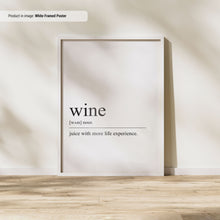 Wine Poster  Wine Definition  Alcohol Wall Art  Bar Cart Wall Art  Funny Wine Lovers Gifts  Wine Print 1691900619