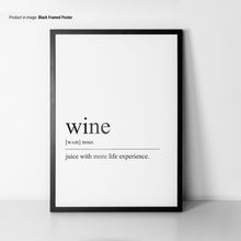 Wine Poster  Wine Definition  Alcohol Wall Art  Bar Cart Wall Art  Funny Wine Lovers Gifts  Wine Print 1691900619