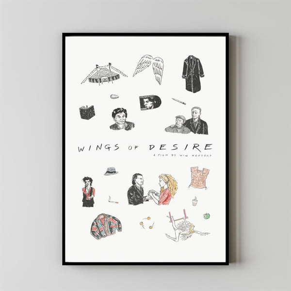 Wings of Desire Movie Poster, Room Decor, Home Decor, Art Poster for Gift 1