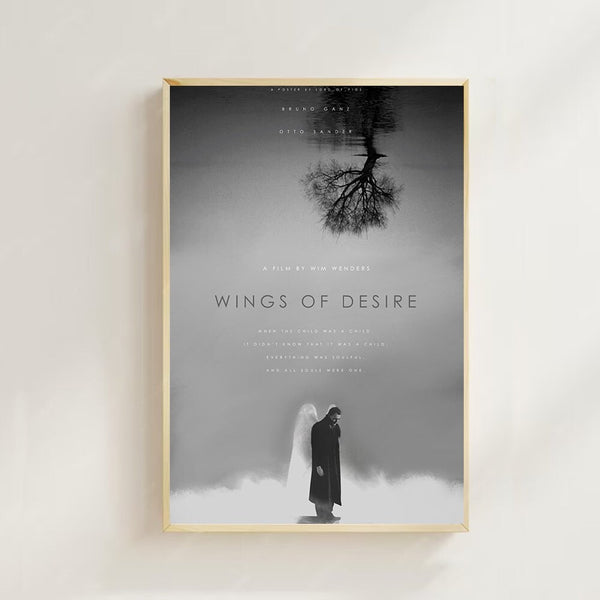 Wings of Desire (1987)-  Movie Poster (Regular Style)   art  printing, Home Decor, Art Poster for Gift，Canvas Poster 1593303735 - Copy