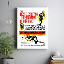 Witness for the Prosecution (1957) Poster Art Print Movie Posters Gift for Movie lovers