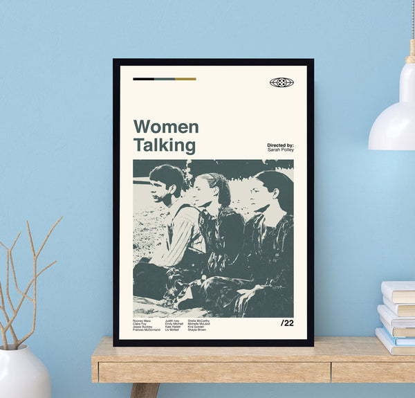 Women Talking Poster, Women Talking, Sarah Polley, Retro Movie Poster, Minimalist Art, Vintage Poster, Midcentury Art, Modern Art, Wall Art 1701450892