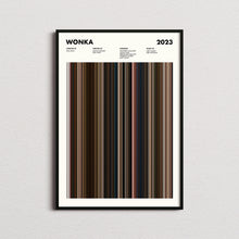 Wonka Movie Barcode Print, Wonka Print, Wonka Poster, Wonka Wall Art, Wonka Art Print, Wonka Frames Print 1689900455