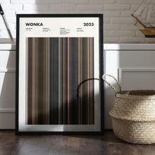 Wonka Movie Barcode Print, Wonka Print, Wonka Poster, Wonka Wall Art, Wonka Art Print, Wonka Frames Print 1689900455