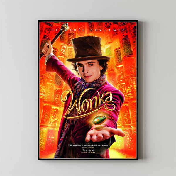 Wonka Movie Poster 2023 FilmRoom Decor Wall ArtPoster GiftCanvas prints 3