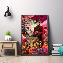 Wonka (2023) Movie Poster, Timothée Chalamet Classic Movie Poster, Wonka (2023) Classic Movie Canvas Cloth Poster 1600771673
