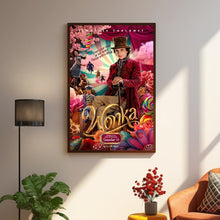Wonka (2023) Movie Poster, Timothée Chalamet Classic Movie Poster, Wonka (2023) Classic Movie Canvas Cloth Poster 1600771673
